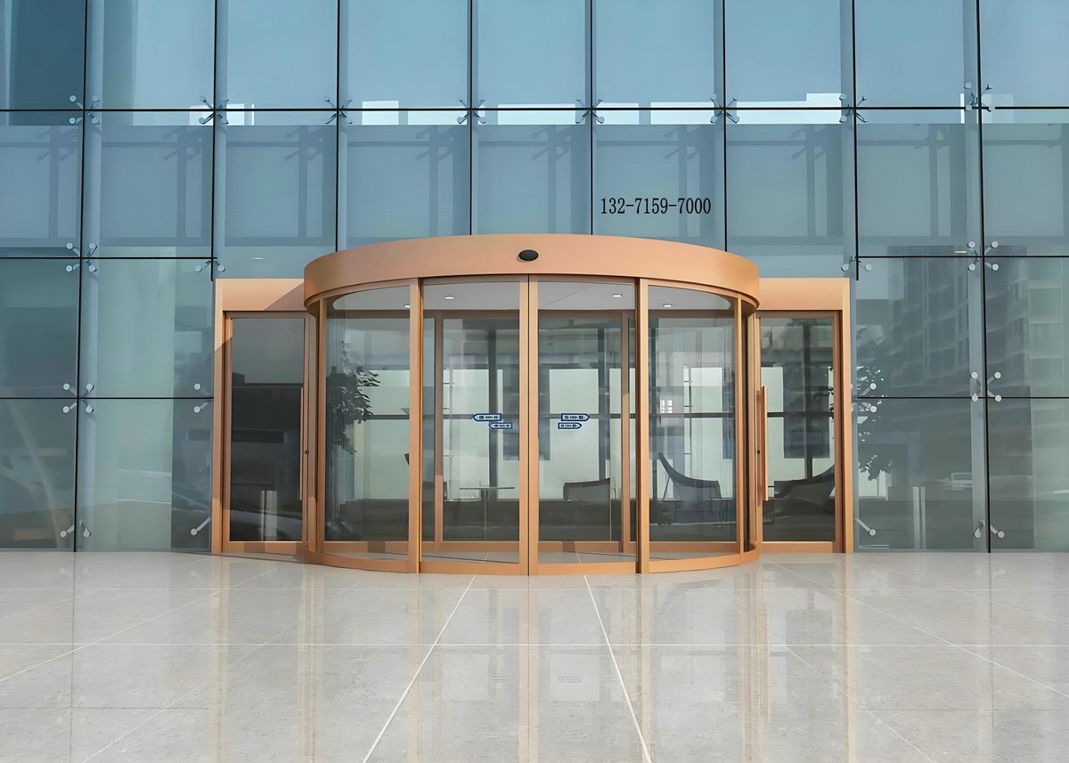 郑州圆弧自动门工程案例